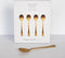 Lepelset van 4 gouden Good Morning lepels