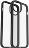 OtterBox React Series - Hoesje voor iPhone 15 Plus - Antimicrobiële coating - Zwart (Clear/Black)