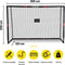 Dunlop Voetbaldoel - Voetbal Goal 300 x 200 x 120 cm - Metaal - Zwart/ Rood