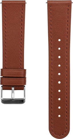 Leren Bandje Geschikt Voor Fitbit Versa 3, Sense - Bruin