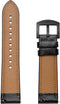 Leren Bandje Geschikt Voor Geschikt Voor Samsung Galaxy Watch 46mm, Galaxy Watch 3 45mm, Gear S3 (Classic & Frontier) - Zwart | Bruin