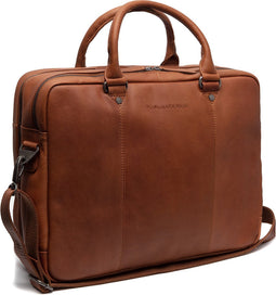 Leren Laptoptas Cognac Boston