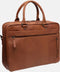 Leren Laptoptas Cognac Boston