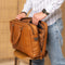Leren Laptoptas Cognac Boston
