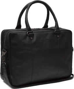 Leren Laptoptas Zwart Boston