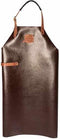 Leren schort Old club Maroon, lang - Xapron