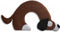 Leschi Warming pillow Bobby the dog - dark brown-black