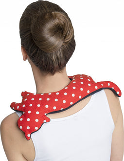 Leschi Warmtekussen Minina Kat - Stippen Rood/wit