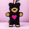 Leschi Warmtekussen Teddy Beer - Zwart
