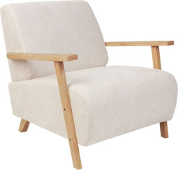 LESJA - Fauteuil - Lichtbeige - Polyester