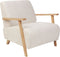 LESJA - Fauteuil - Lichtbeige - Polyester
