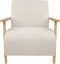 LESJA - Fauteuil - Lichtbeige - Polyester