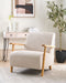 LESJA - Fauteuil - Lichtbeige - Polyester