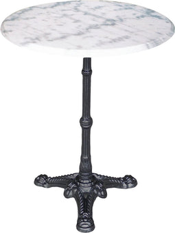 Lesli Living Bistro Tuintafel Marmer Wit Ø60cm