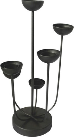 Lesli Living Kaarsenstandaard Mira 45,5 cm zwart