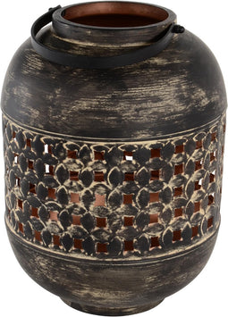 Lesli Living Lantaarn Massive copper 22x30cm