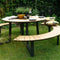 Lesli picknick set arezzo rond incl. picknick bank