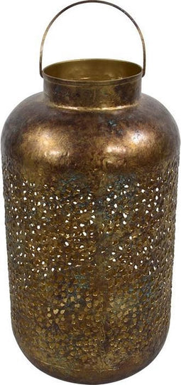LesliLiving Lantaarn Ventum 26x47cm antiek goud