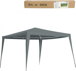 LesliLiving partytent paviljoen - Grijs - 3 x 3 m