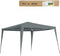 LesliLiving partytent paviljoen - Grijs - 3 x 3 m