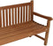 Lesliliving - Tuinbank rechte rug 180cm - Teak