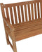 Lesliliving - Tuinbank rechte rug 180cm - Teak
