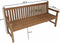 Lesliliving - Tuinbank rechte rug 180cm - Teak