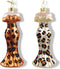 5.375 inch Leopard Lady Dress Ornament X 2. 5x5x10 cm kerstornament