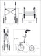 Let's Go Out rollator - Zwart - Trustcare