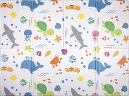Let's Play Speelkleed - Speelmat - Luiermat - Hypo Allergeen Kunststof - 90 x 120 x 0,8 cm - Zeedieren