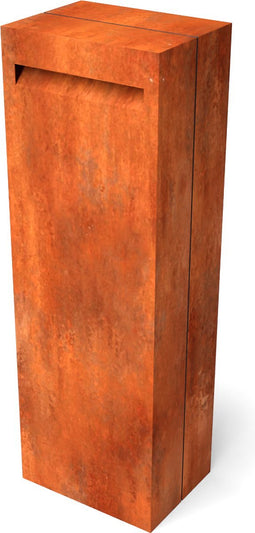 Letta cortenstaal brievenbus 400x300x1200 mm