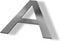 Letter A Model: Huisletter RVS