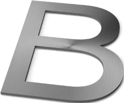 Letter B Model: Huisletter RVS