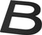 Letter B Model: Huisletter Staal