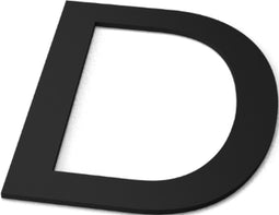 Letter D Model: Huisletter Staal