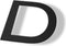 Letter D Model: Huisletter Staal