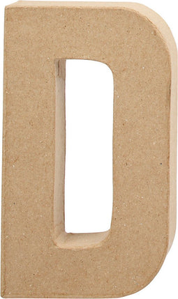 Letter, groot, D, h: 20,2 cm, b: 11,5 cm, 1stuk, dikte 2,5 cm