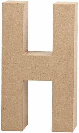 Letter, groot, H, h: 20,2 cm, b: 11,2 cm, 1stuk, dikte 2,5 cm