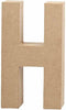 Letter, groot, H, h: 20,2 cm, b: 11,2 cm, 1stuk, dikte 2,5 cm