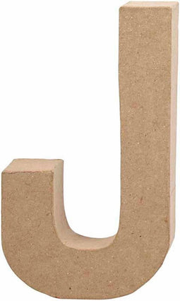 Letter, groot, J, h: 20,5 cm, b: 11,5 cm, 1stuk, dikte 2,5 cm