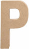 Letter, groot, P, h: 20,5 cm, b: 11,4 cm, 1stuk, dikte 2,5 cm