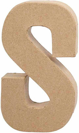 Letter, groot, S, h: 20,3 cm, b: 11,4 cm, 1stuk, dikte 2,6 cm