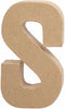 Letter, groot, S, h: 20,3 cm, b: 11,4 cm, 1stuk, dikte 2,6 cm