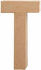 Letter, groot, T, h: 20,5 cm, b: 11 cm, 1stuk, dikte 2,5 cm
