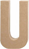 Letter, groot, U, h: 20,5 cm, b: 11,5 cm, 1stuk, dikte 2,5 cm