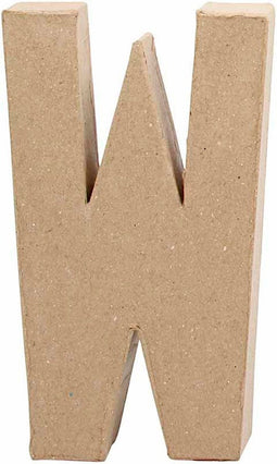 Letter, groot, W, h: 20,3 cm, b: 11,4 cm, 1stuk, dikte 2,5 cm
