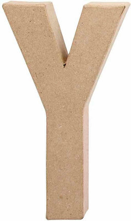 Letter, groot, Y, h: 20 cm, b: 11,5 cm, 1stuk, dikte 2,5 cm