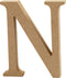 Letter, N, H: 8 Cm, Thickness 1.5 Cm, Mdf, 1pc