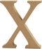 Letter, X, h: 8 cm, dikte 1,5 cm, MDF, 1stuk