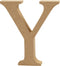 Letter, Y, h: 8 cm, dikte 1,5 cm, MDF, 1stuk